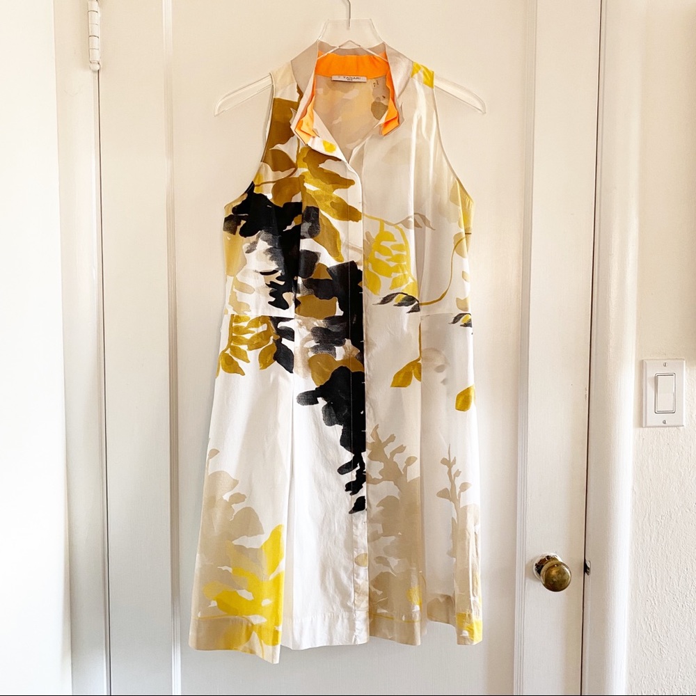 T Tahari Sleeveless Cotton Dress